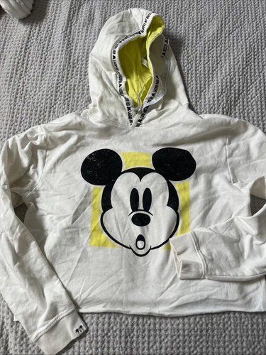 VETEMENTS Felpa con cappuccio Disney Topolino Crop taglia media