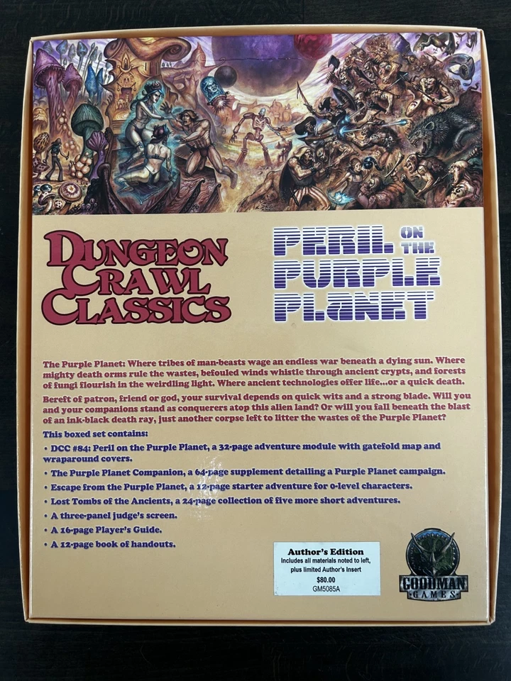 Goodman Games - DCC: Peril on the Purple Planet Edición de Autor - ¡NUEVO EN CAJA! Foto 2 de 4