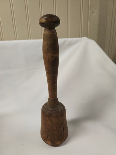 Antique Vintage Primitive Wooden Potato MASHER PESTLE Rustic Country Farmhouse