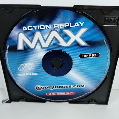 Action Replay Max Playstation PS2 Disc Only Memory Unility Free Shipping 