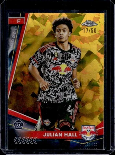 2024-25 Topps Chrome Sapphire Edition MLS Julian Hall RC Refractor Gold #/50