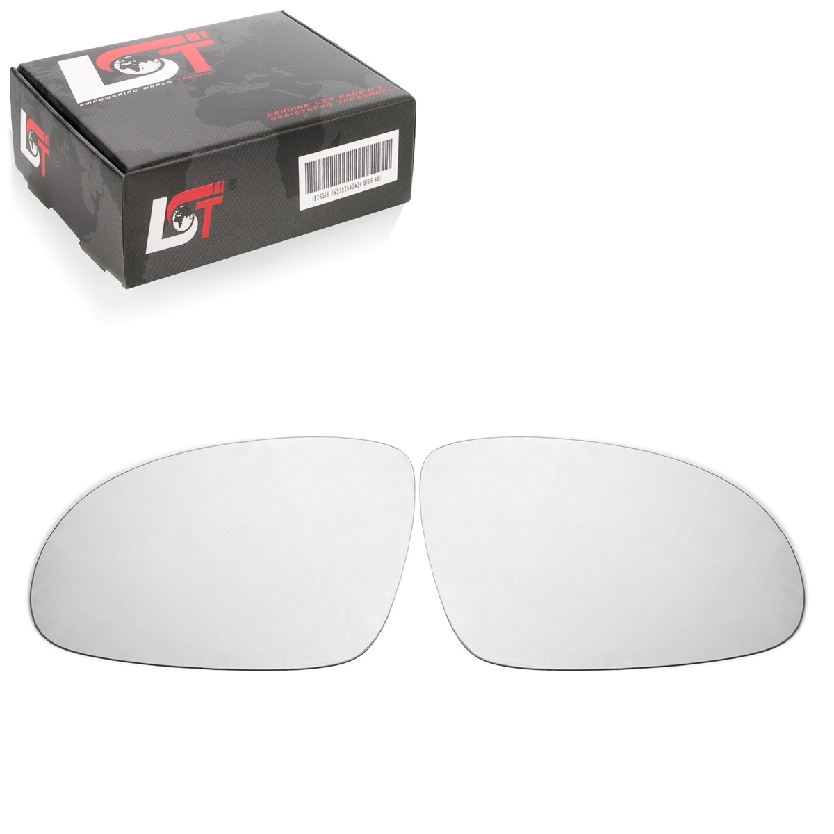 2x Side Mirror Glass Left Right Convex Adhesive for VW Sharan 7M 2003-2010