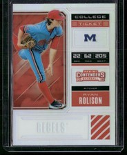 2018 Panini Elite Extra Edition #RR Ryan Rolison College Tickets Holo