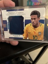 2018 Panini National Treasures Neymar Jr Player Worn Jersey Patch /99