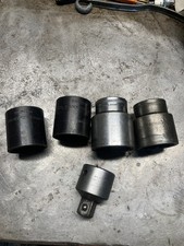 Large 3/4” Britool and King Dick Sockets and Reducer 