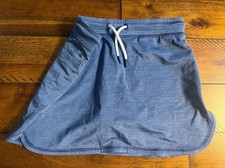 Vineyard Vines Girls Blue Striped Performance Skort - L 14