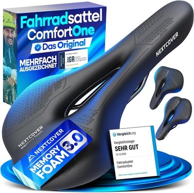 NEXTCOVER  Bicycle Saddle The Original with Memory Foam 3.0 I Maximum