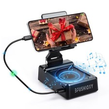 Cell Phone Stand Bluetooth Speaker 5000mAh Phone Holder Charger HD Sound