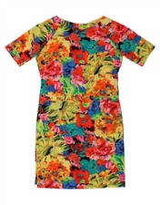 VINTAGE Womens Sheath Dress UK 12 Medium Multicoloured Floral BH05