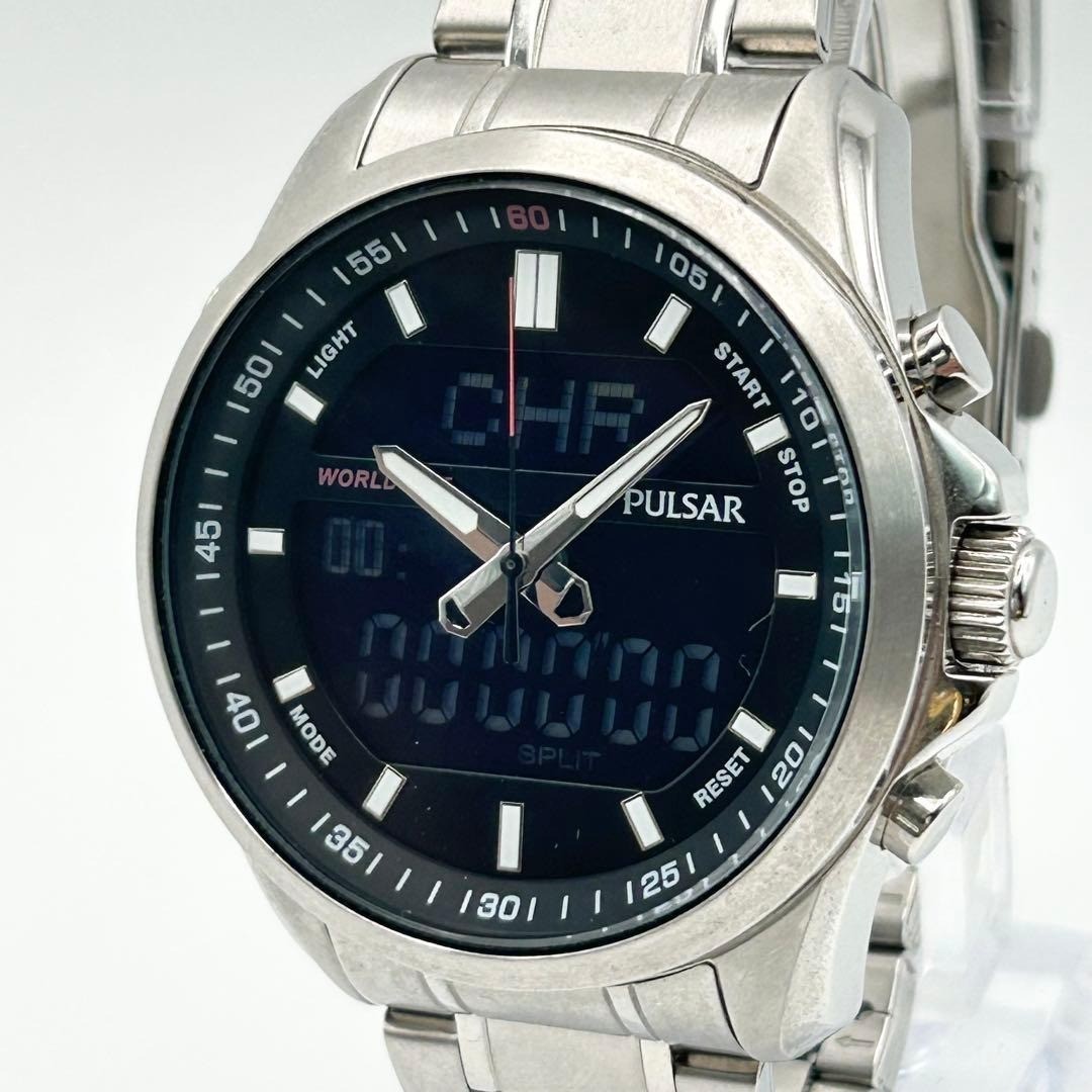 Seiko Pulsar N021-X008 Ana-Digi Quartz Men's Watch New Battery