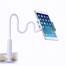 Gooseneck Tablet Phone Stand for Bed. Adjustable Flexible Lazy Bracket Cell 