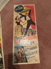 Vintage Movie Poster Insert "Second Chorus" 1940 Fred Astaire Paula Goddard