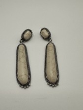 Silver Gone Cream Stone Southwest Dangle Drop...
