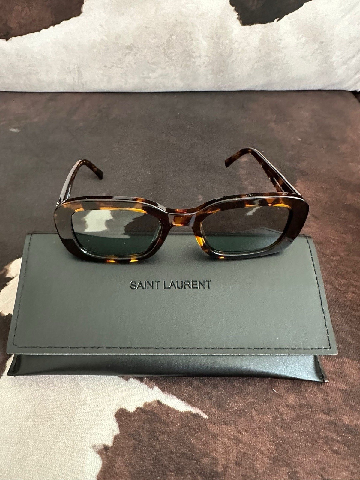 Saint Laurent SL M130 004 Havana Occhiali da Sole Donna Glasses For Women