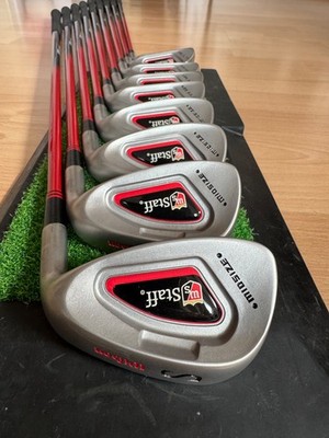 Wilson Staff Midsize Eisen-Set 3-SW. Neu,unbenutzt,Originalkarton. 30Jahre Alt
