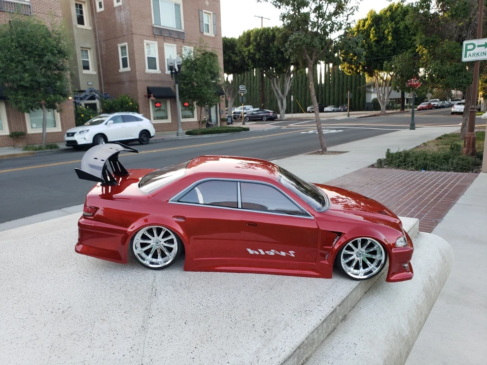 Pintura personalizada 200 mm 1/10 Toyota JZ100 4Tec2 drift HPI DC10 YD2 MST TT02 solo carrocería Foto 4 de 4