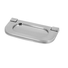Wardrobe Cupboard Concealed Hidden Recessed Grip Pull Handle Silver Tone 3" Long