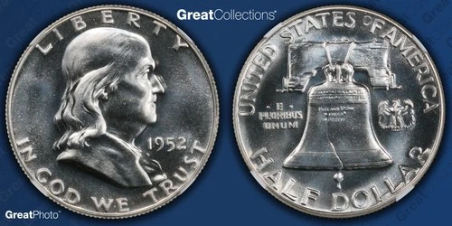 1952 Franklin Half Dollar Proof NGC PF 68 PR68 Gem Silver Coin 50C