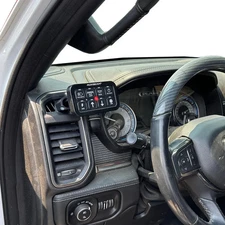 Custom Auxbeam mount for 2019-2025 Ram defrost vent 6 or 8 gang