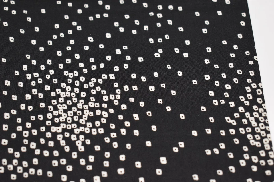 Lote de 4 piezas de tela PIEDRAS DE SALTAR telas FLORAL negro cal 2,5 yardas en total Foto 2 de 4