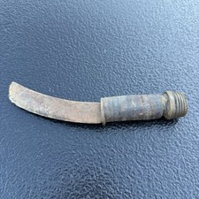 Vintage Curved Grafting Pruning Knife Leather...