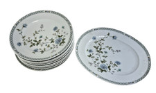 Vintage Noritake Ireland “Angel D’Amour” Dinner Set Plates & Platter 9 Pieces