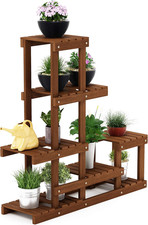 FG18451 Tioman Hardwood Patio Furniture Outdoor Flower Stand in Teak Oil, Natura