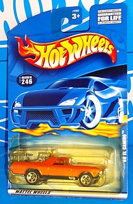 Hot Wheels 2000 Mainline Release #246 '68 El Camino Pearl Orange w/ 5SPs