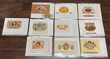 (22) Antique Partial Printed Cigar Labels Art Gold Embossed Cow++Estate Cadillac
