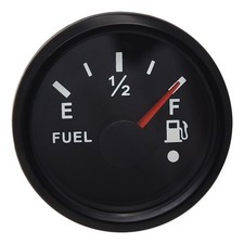 2 52mm Universal Gas Fuel Level Gauge 240-33ohm 7 Colors Led For Boat Car Truck