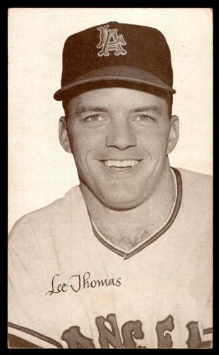 Lee Thomas 1963 Exhibits Statistic Back card