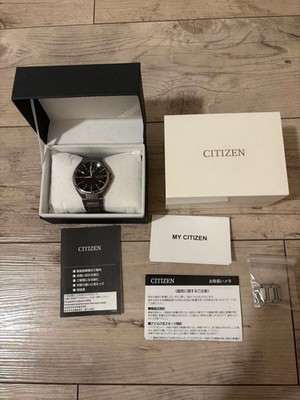 CITIZEN Attesa AT6050-54E Titanium Solar Radio Black Dial Watch