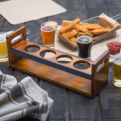 Flight Carrier Walnut Finish Drop-In with Handles and Write-On Surface