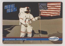 1991 Space Shots Moon Mars Alan Shepard Holding Flag #13 7ut
