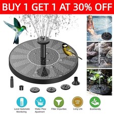Solar Powered Floating Fountain Pump Water Feature Birdbath Garden Pool Pond UK-