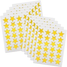 0.8" Diameter Gold Star Stickers - 720 Pcs, 30 Sheets - 720 Pieces,