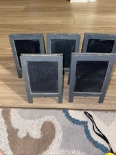 5 Small Chalkboard Easels for Signs Mini Blackboard