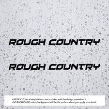 Rough Country Decal Vinyl Stickers Logo Shock Windshield Suspension