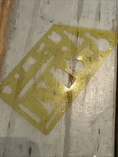 VTG SCIENTIFIC STENCIL/DRAFTING TEMPLATE EQUIPMENT BEAKERS TEST TUBES MADE USA