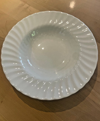 Kl. tiefer Teller / Suppenteller  CASCADE H5073 uni weiß von Royal Doulton
