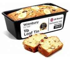 Wrenbury Pro 1lb Loaf Tin for Air Fryer - Toughened Non Stick Bread Baking Pa...