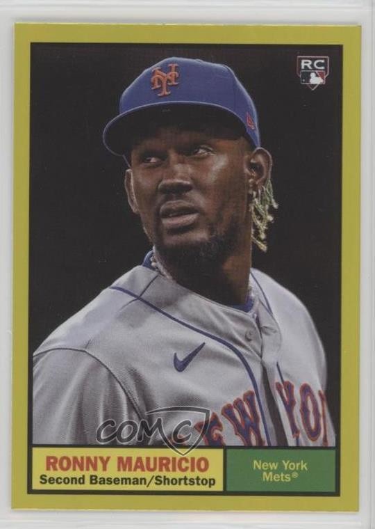 2024 Archives 1961 Topps Yellow Foilboard Ronny Mauricio #49 Rookie RC 0wp8