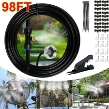 98 FT Outdoor Patio Water Mister Mist Nozzle Misting Cooling System Fan Cooler