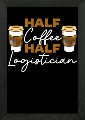 Kaffee Logistiker gerahmtes Wandbild Poster Leinwanddruck Bild