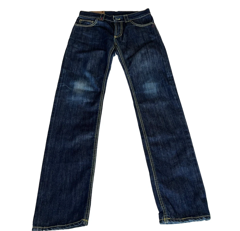 Dondup Women's Jeans Size 26 x 30 Dark Blue Cotton Slim-Fit Pants Made in Italy - Image 3 of 4