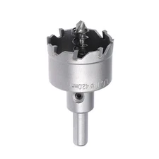 Carbide Hole Saw Cutter Drill Bit Stainless Steel 42mm