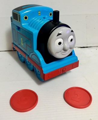 Thomas & Friends Train Learn N Fun Bank Musical Counting Toy 2 Coins Rare HTF FS