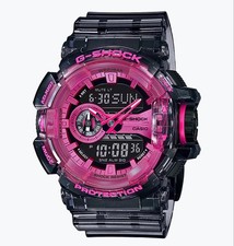 G-SHOCK GA-400SK-1A4 Pink Skeleton Digital Watch, Quartz, Men’s, New Condition