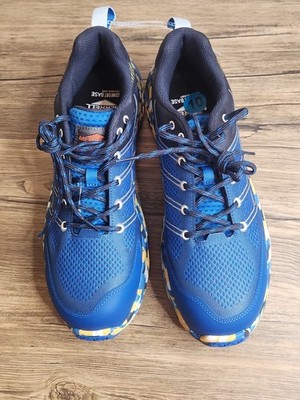Merrell Men's Moab Flight Carbon Fiber Work Shoe. Blue Jacquard Upper Size 10M