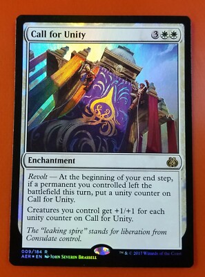 1x Call for Unity | FOIL | Aether Revolt | MTG Magic Cards